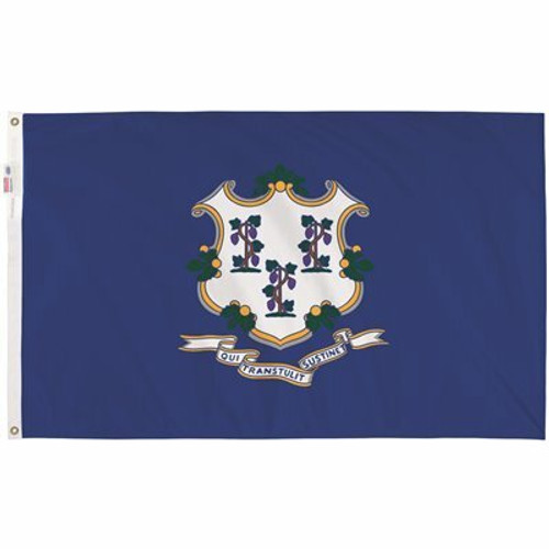 Valley Forge Flag 3 ft. x 5 ft. Nylon Connecticut State Flag Valley Forge Flag 3 ft. x 5 ft. Nylon Connecticut State Flag