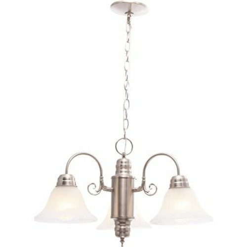 Design House Millbridge 3-Light Satin Nickel Chandelier