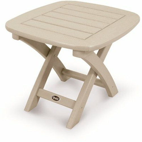 Trex Outdoor Furniture Yacht Club 21 in. x 18 in. Sand Castle Patio Side Table Trex Outdoor Furniture Yacht Club 21 in. x 18 in. Sand Castle Patio Side Table