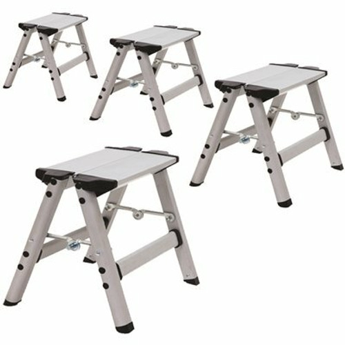 XTEND+CLIMB Ultra 1 ft. Lightweight Aluminum Single Step Compact Folding Stool ANSI Type II 225 lbs. Duty Rating (4-Pack) XTEND+CLIMB Ultra 1 ft. Lightweight Aluminum Single Step Compact Folding Stool ANSI Type II 225 lbs. Duty Rating (4-Pack)