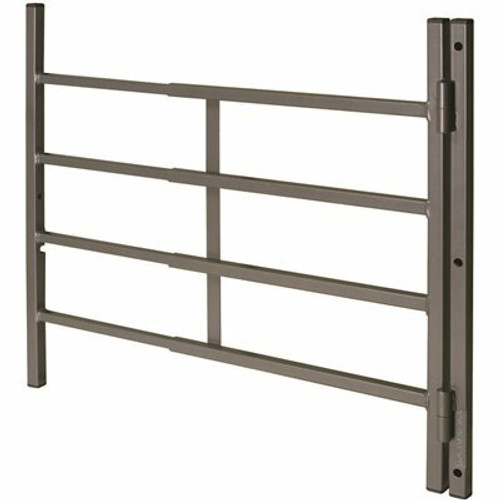 Segal 31 in. to 54 in. W x 21 in. H Painted Carbon Steel Hinged 4-Bar Window Guard, Black Segal 31 in. to 54 in. W x 21 in. H Painted Carbon Steel Hinged 4-Bar Window Guard, Black