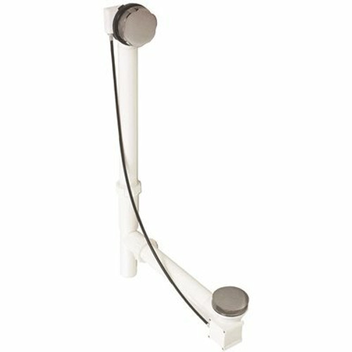 Westbrass 27 in. Poly Tubular Bathtub Cable Drive in Satin Nickel