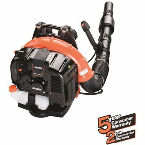 ECHO 214 MPH 535 CFM 63.3 cc Gas 2-Stroke Low Noise Backpack Leaf Blower with Tube Throttle