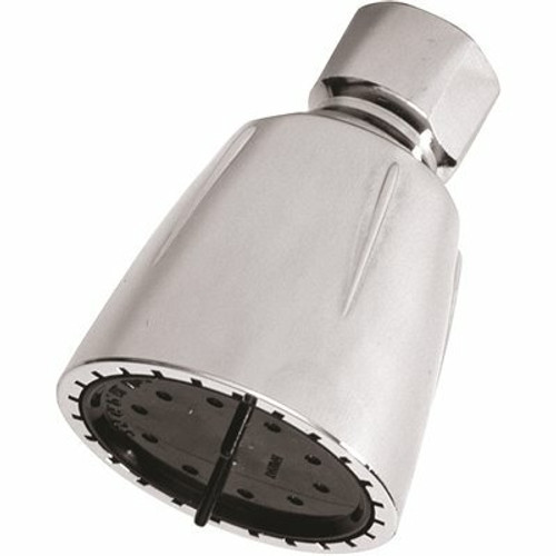 DANCO 1-Spray 0.5 in. Single Wall Mount Fixed Shower Head in Chrome