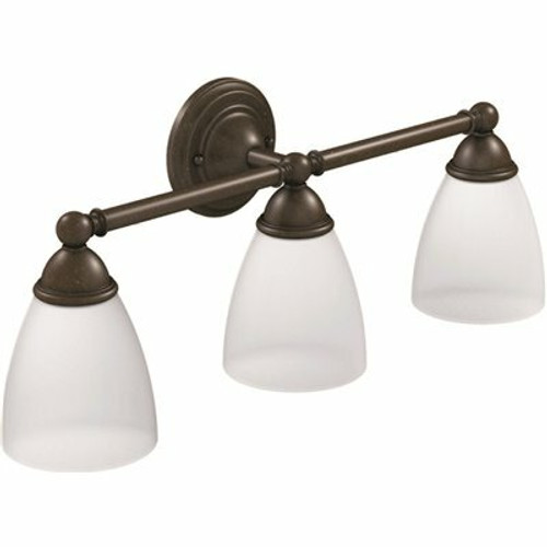 MOEN Brantford 23.75 in. 3-Light Oil Rubbed Bronze Vanity Light