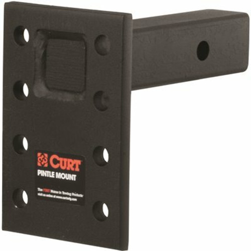 CURT Adjustable Pintle Mount (2 in. Shank, 15,000 lbs., 7 in. High, 6 in. Long)