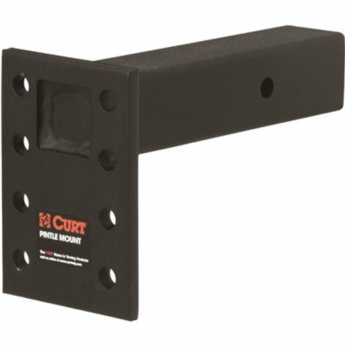 CURT Adjustable Pintle Mount (2-1/2 in. Shank, 18,000 lbs., 7 in. High, 8 in. Long)
