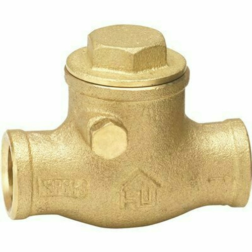 Everbilt 1/2 in. Brass Sweat x Sweat Swing Check Valve Everbilt 1/2 in. Brass Sweat x Sweat Swing Check Valve