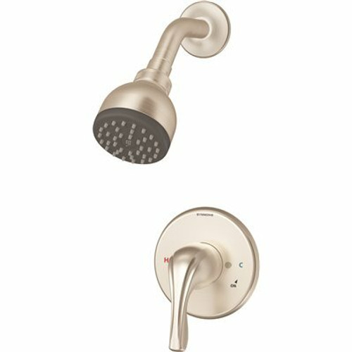 Symmons Origins SIngle-Handle 1-Spray Shower Faucet in Satin Nickel (Valve Included)
