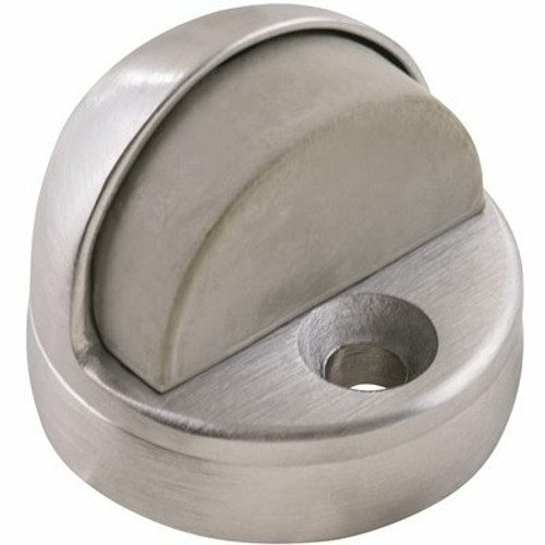 Universal Hardware 1-3/4 in. Satin Chrome Dome Floor Stop with Riser