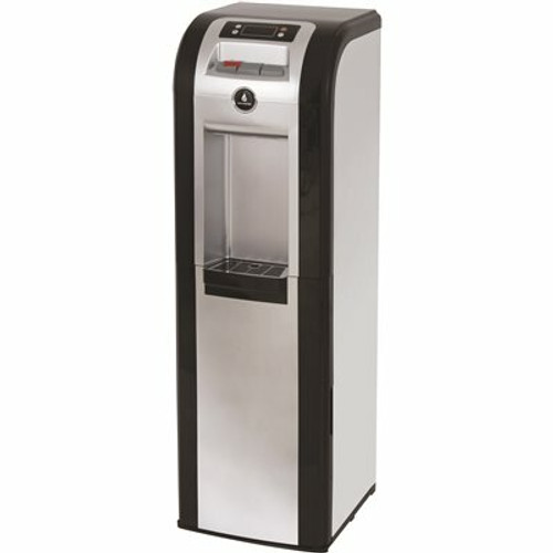3-5 Gal. ENERGY STAR Hot/Room/Cold Temperature Bottom Load Water Cooler Dispenser with Kettle Feature in Black/Platinum