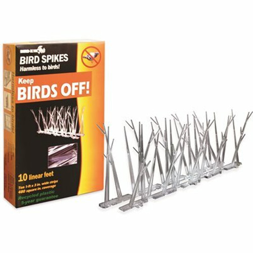 Bird-X 10 ft. Original Plastic Bird Spikes Bird Control Kit Bird-X 10 ft. Original Plastic Bird Spikes Bird Control Kit