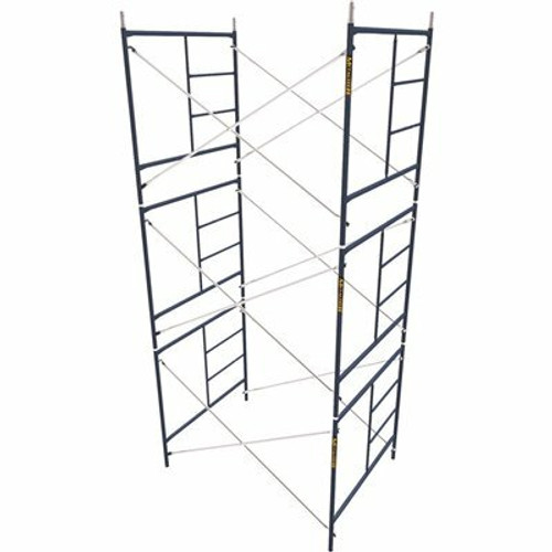 Saferstack Scaffold Section, 3-Story 15.6 ft. x 7 ft. x 5 ft. Mason Scaffolding Frame Set with Galvanized Cross Braces Saferstack Scaffold Section, 3-Story 15.6 ft. x 7 ft. x 5 ft. Mason Scaffolding Frame Set with Galvanized Cross Braces