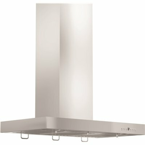 ZLINE Kitchen and Bath 36 in. 400 CFM Convertible Vent Wall Mount Range Hood with Crown Molding in Stainless Steel 300081889