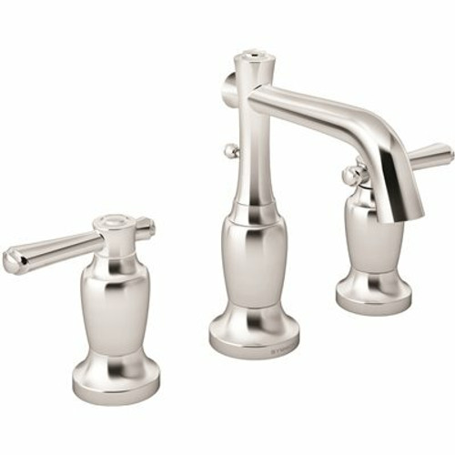 Symmons Degas 8 in. Widespread 2-Handle Bathroom Faucet wit Pop-Up Drain Assembly in Chrome
