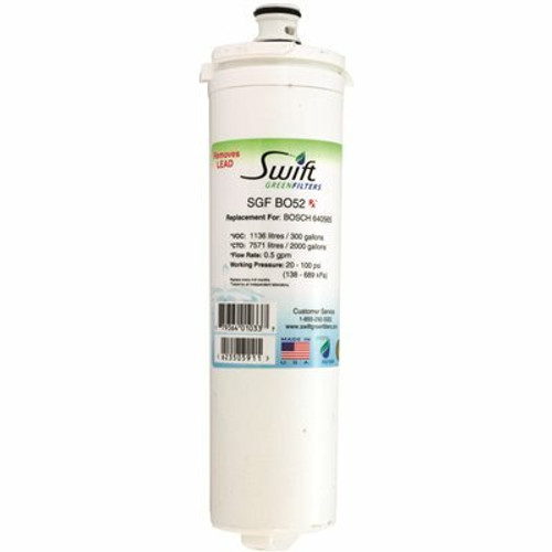 Swift Green Filters Replacement Water Filter for BOSCH 640565 (CUNO CS-52)