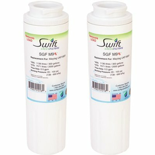 Swift Green Filters Replacement Water Filter for Maytag UKF-8001 (2-Pack)