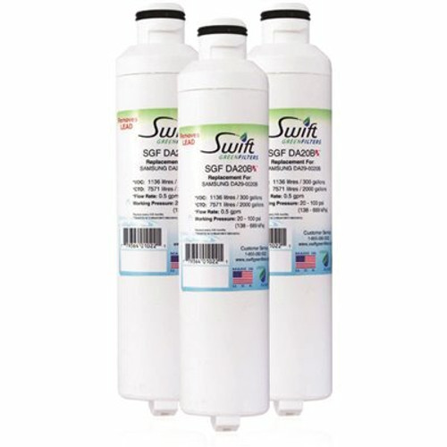 Swift Green Filters Replacement Water Filter for Samsung DA29-0020B (3-Pack)
