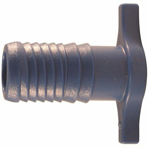 Apollo 3/4 in. Barb Insert Blue Twister Polypropylene Plug Fitting