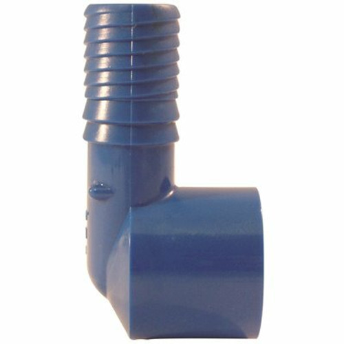 Apollo 3/4 in. Barb Insert Blue Twister Polypropylene 90-Degree x FPT Elbow Fitting