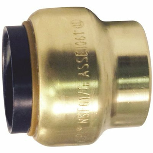 Tectite 1/2 in. Brass Push-to-Connect Cap Tectite 1/2 in. Brass Push-to-Connect Cap