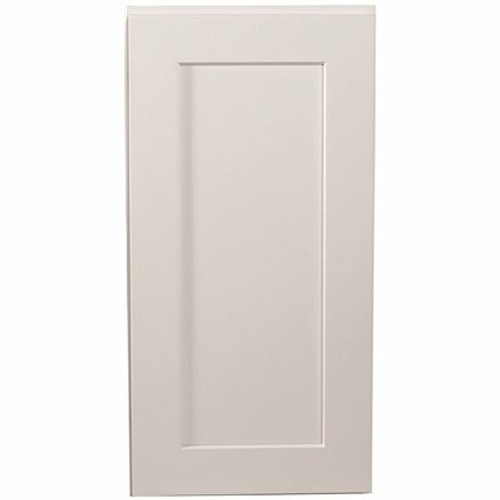 Brookings Solid Wood Ready to Assemble Shaker 15 in. x 30 in. x 12 in. 1 Door Wall Kitchen Cabinet W1530 in White