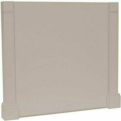 Hampton Bay 3x34.5x37.5 in. Decorative Island End Panel in Dove Gray