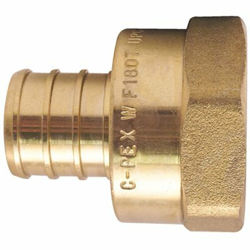 Apollo 1 in. Brass PEX-B Barb x 1 in. Female Pipe Thread Adapter Apollo 1 in. Brass PEX-B Barb x 1 in. Female Pipe Thread Adapter
