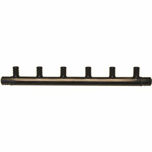 Apollo 3/4 in. x 1/2 in. Poly Alloy Barb x PEX-B 6-Port Open Manifold