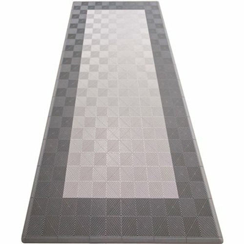 Swisstrax Silver and Grey Single Car Pad Ribtrax Modular Tile Flooring (134 sq. ft./case)