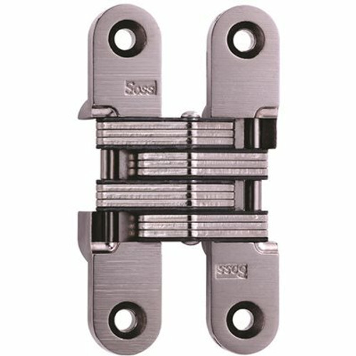 SOSS 3/4 in. x 3-3/4 in. Satin Nickel Invisible Hinge