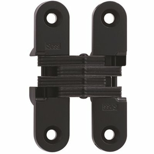 SOSS 5/8 in. x 2-3/4 in. Black E-Coat Invisible Hinge