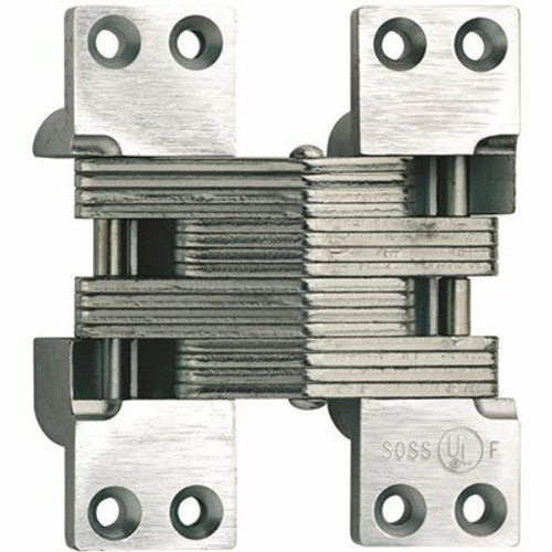SOSS 1-3/8 in. x 4-1/2 in. Satin Chrome Invisible Hinge