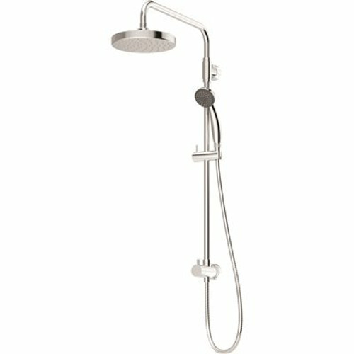 Symmons 1-Spray 5.59 in. Dual Shower Head and Handheld Shower Head with Low Flow in Chrome
