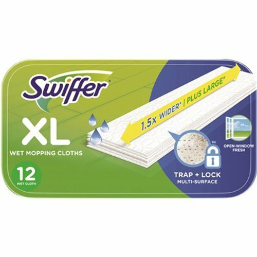 Swiffer Sweeper XL Wet Mopping Cloth Refills with Open Window Scent (12-Count) Swiffer Sweeper XL Wet Mopping Cloth Refills with Open Window Scent (12-Count)