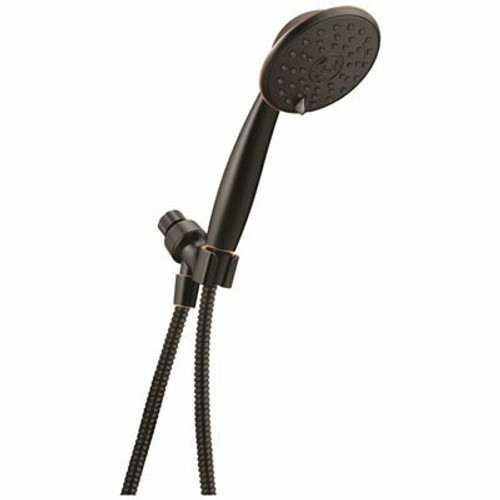 Delta 3-Spray Patterns 1.75 GPM 5 in. Wall Mount Handheld Shower Head in Oil Rubbed Bronze
