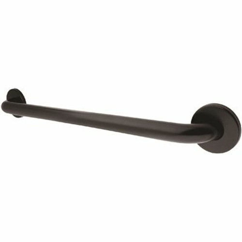 Kingston Brass Americana 24 in. x 1-1/4 in. Grab Bar in Black Kingston Brass Americana 24 in. x 1-1/4 in. Grab Bar in Black