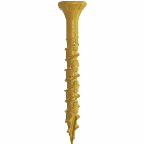 DECKMATE #8 x 1-5/8 in. Tan Exterior Self-Starting Star Flat-Head Wood Deck Screws (1 lb./147 pcs) DECKMATE #8 x 1-5/8 in. Tan Exterior Self-Starting Star Flat-Head Wood Deck Screws (1 lb./147 pcs)