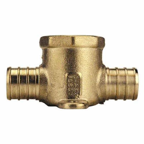 Apollo 3/4 in. Brass PEX-B Barb x PEX-B Barb x Female Pipe Thread Drop-Ear Tee