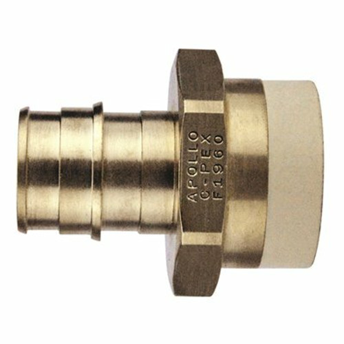 Apollo 3/4 in. Brass PEX-A Barb x 3/4 in. CPVC Straight Adapter Apollo 3/4 in. Brass PEX-A Barb x 3/4 in. CPVC Straight Adapter