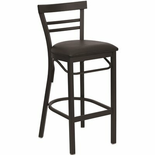 Flash Furniture HERCULES Series 29 in. Black Metal Bar Stool