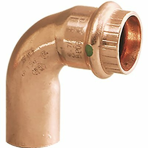 Viega ProPress 3/4 in. Press x 3/4 in. FTG Copper 90-Degree Street Elbow Viega ProPress 3/4 in. Press x 3/4 in. FTG Copper 90-Degree Street Elbow