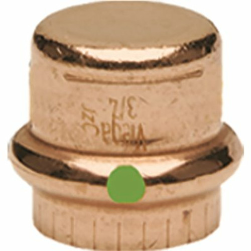 Viega ProPress 1 in. Press Copper Cap Fitting Viega ProPress 1 in. Press Copper Cap Fitting