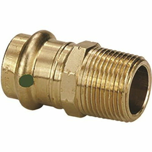 Viega ProPress 1/2 in. x 1/2 in. MPT Zero-Lead Bronze Adapter Viega ProPress 1/2 in. x 1/2 in. MPT Zero-Lead Bronze Adapter