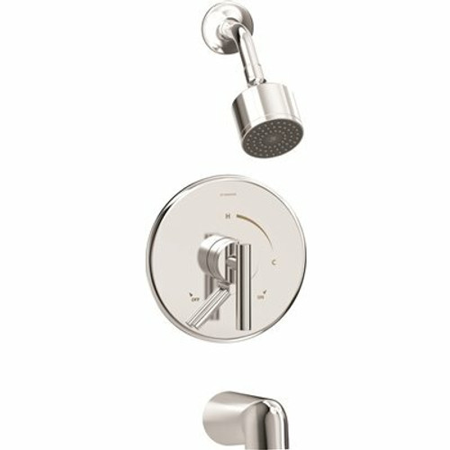 Symmons Dia Single Handle Wall-Mounted Tub and Shower Faucet Trim Kit in Polished Chrome - 1.5 GPM (Valve not Included) Symmons Dia Single Handle Wall-Mounted Tub and Shower Faucet Trim Kit in Polished Chrome - 1.5 GPM (Valve not Included)