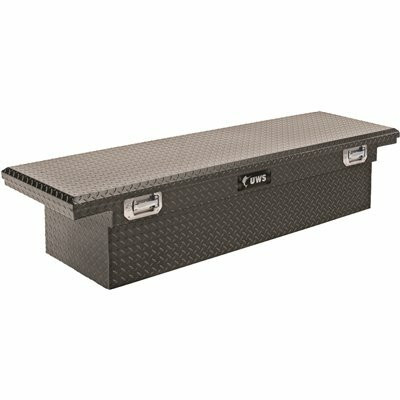 UWS 69 in. Matte Black Aluminum Low Profile Crossbed Truck Tool Box