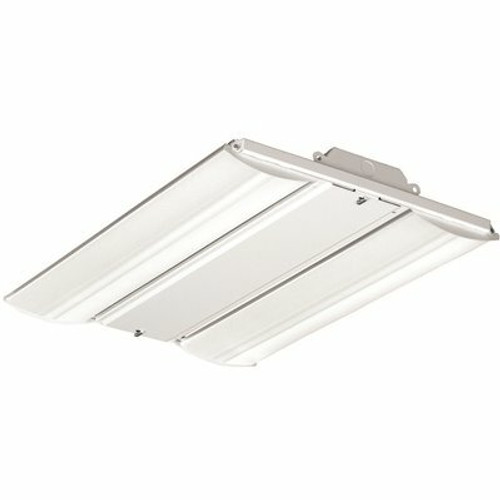 Hubbell Lighting Peloton 2 ft. 128-Watt Equivalent Integrated LED White High Bay Light with Occupancy Sensor, 5000K 306650678