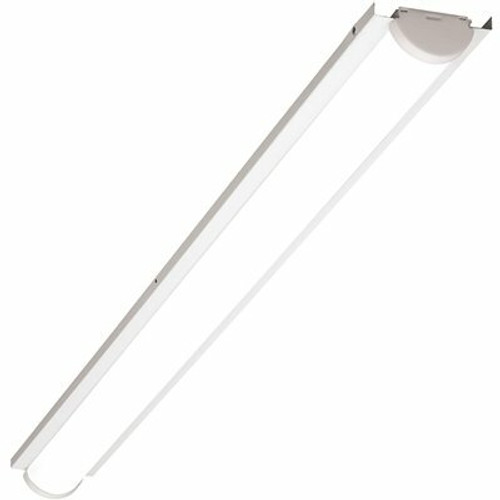 LSRK 8 ft. 128-Watt Equivalent Integrated LED White Retrofit Kit for Linear Strip, 40K, Frosted Acrylic Lens Included 306701730