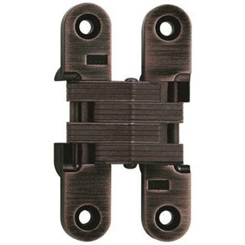 SOSS 3/4 in. x 3-3/4 in. Oil Rubbed Bronze Lacquered Invisible Hinge