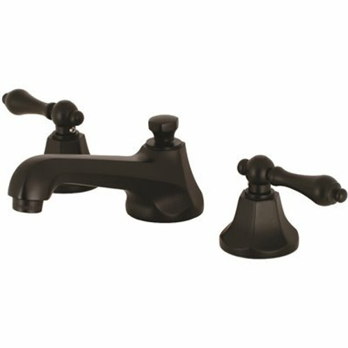 Kingston Brass Metropolitan 8 in. Widespread 2-Handle Bathroom Faucet in Matte Black